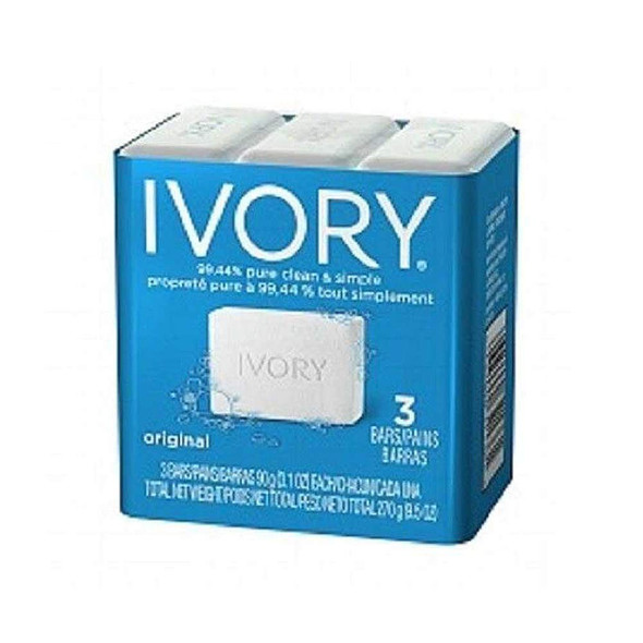 Simply Ivory Bath Bar for Unisex By Ivory 3 Count Pack of 2