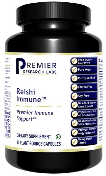 Premier Research Premier Reishi Immune- 90 Plant-Source Capsules