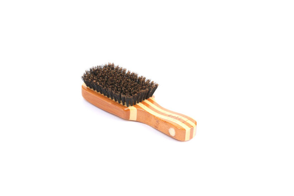 Bass Brushes  Groom  Condition Mens Hair Brush  Premium Natural Bristle SOFT  Pure Bamboo Handle  Classic Club Style Striped Finish  Model 153S  SB