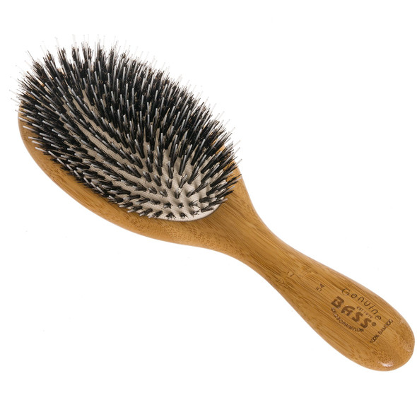 Bass Brushes Semi Oval Wild Boar Hair Brush