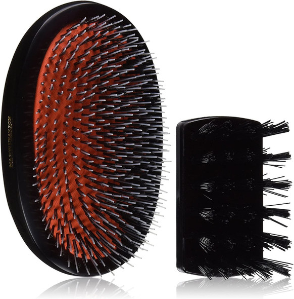 Mason Pearson BN1M Mens Large Military Popular Boar Bristle Nylon Hair Brush Box