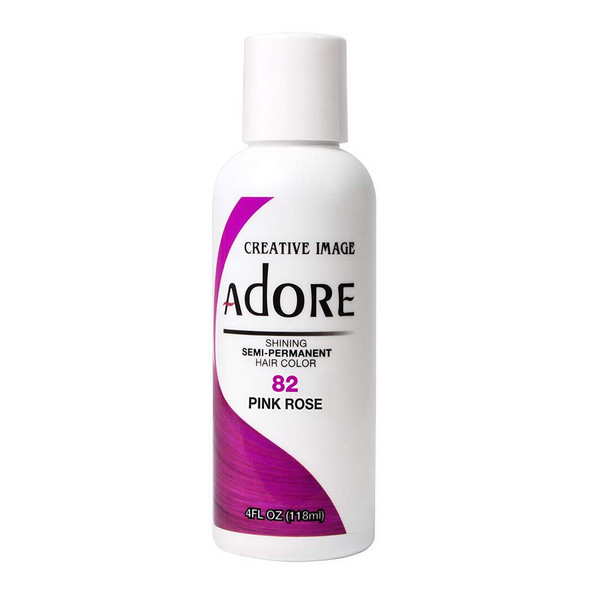 RINSE OUT SEMIPERMANENT HAIR COLOUR RAGING PINK ROSE 82 118ML by Adore