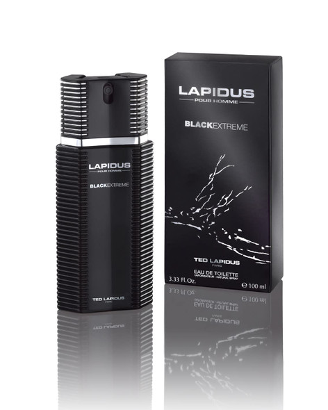 Ted Lapidus Lapidus Pour Homme Black Extreme Eau de Toilette Spray for Men 3.4 Ounce