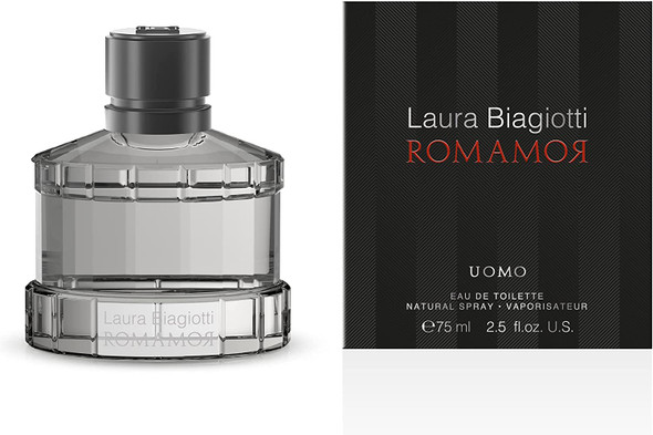 Laura Biagiotti Romamor Uomo EDT 75ml multicoloured Aromatic Woody Oriental