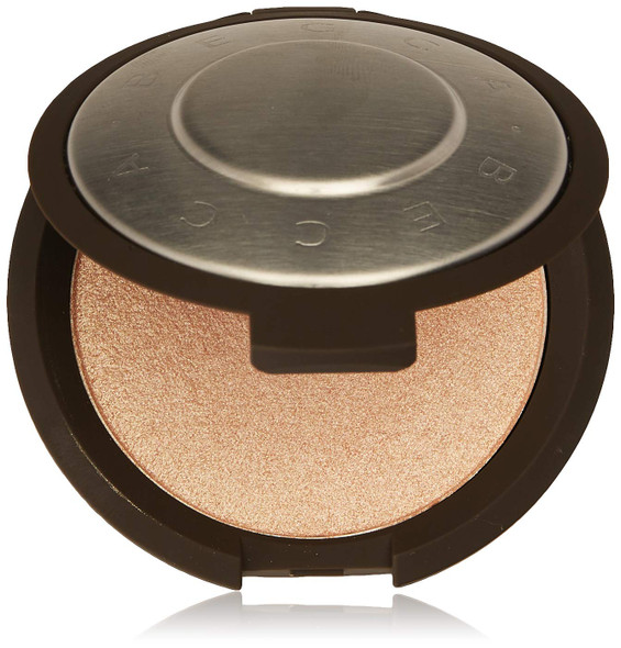BECCA Shimmering Skin Perfector Pressed Highlighter Champagne Pop for Women Soft Gold with PeachyPink Pearl 0.28 Oz