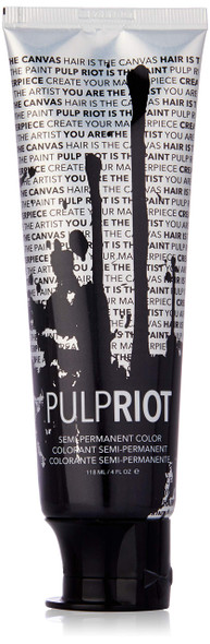 Pulp Riot SemiPermanent Hair Color for Unisex Noir Black 4 Ounce