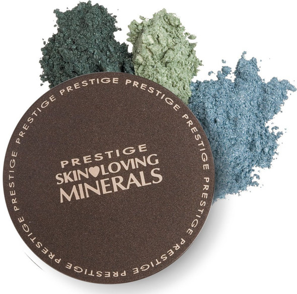 Prestige Cosmetics Skin Loving Minerals Shimmering Trios Mineral Eye Shadow Dust Emerald 5.4g by Prestige Cosmetics