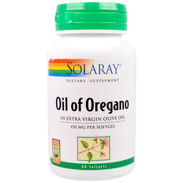 Solaray, (2 Pack) Oil of Oregano, 150 mg, 60 Softgels