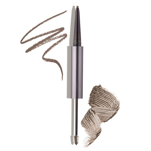Julep Brow 101 Waterproof DualEnded Eyebrow Pencil and Tinted Brow Gel with Thickening Silk Fibers Taupe  Julep Eyeshadow 101 Creme to Powder Waterproof Eyeshadow Stick Champagne Shimmer