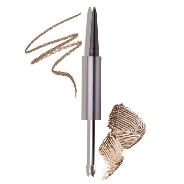 Julep Brow 101 Waterproof DualEnded Eyebrow Pencil and Tinted Brow Gel with Thickening Silk Fibers Blonde  Julep Eyeshadow 101 Creme to Powder Waterproof Eyeshadow Stick Champagne Shimmer