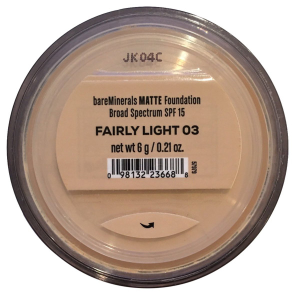 Bare Escentuals Bare Minerals Foundation Matte SPF 15 Fairly Light Large 0.21 Ounce