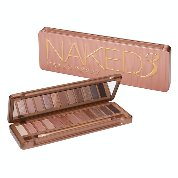 Urban Decay Naked 3 Eye Palette 12 X 0.05 Eyeshadow  1 Doubled Ended Shadow/Blending Brush multi color