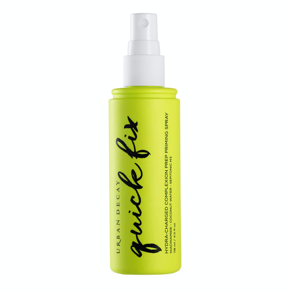 Urban Decay Quick Fix  HydraCharged Complexion Prep Priming Spray  Instantly Hydrates  Softens Skin  Visibly Reduces the Appearance of Pores  Light Microfine Mist