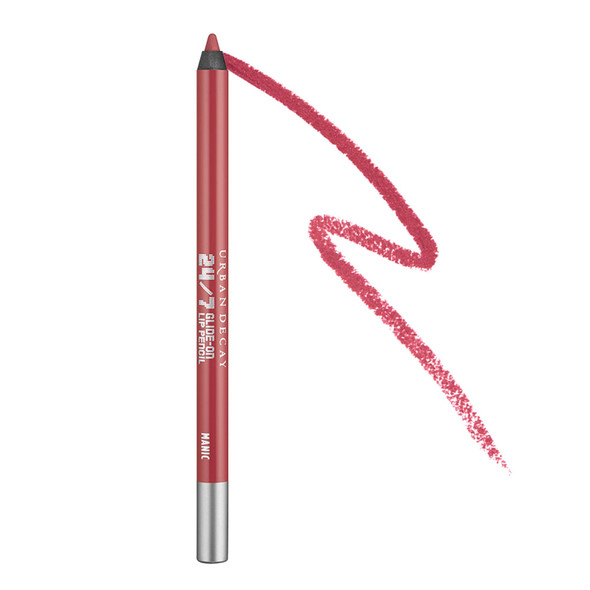 Urban Decay 24/7 GlideOn Lip Pencil  Waterproof  Longwearing Lip Liner  Smooth Creamy  Moisturizing Formula with Vitamin E  Prevents Lipstick from Feathering  Manic Rosy Wine 0.04 Oz