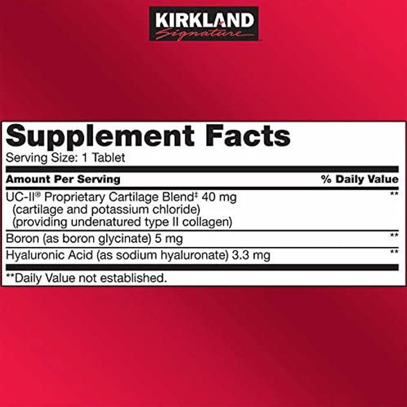 Kirkland Signature Expect More Triple Action Joint Health 110 Coated Tablets