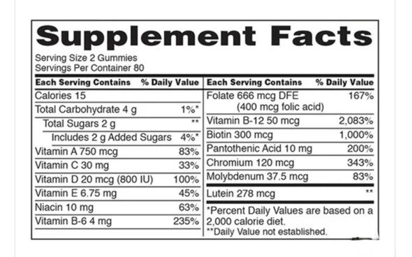 Kirkland Signature Adult MultiVitamin Gummies 250 Gummies