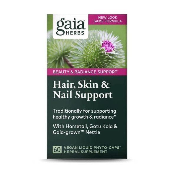 Gaia Herbs Hair Skin & Nail Support Capsules 60's