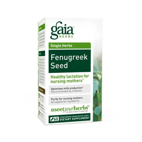 Gaia Herbs Fenugreek Seed 60 Capsules