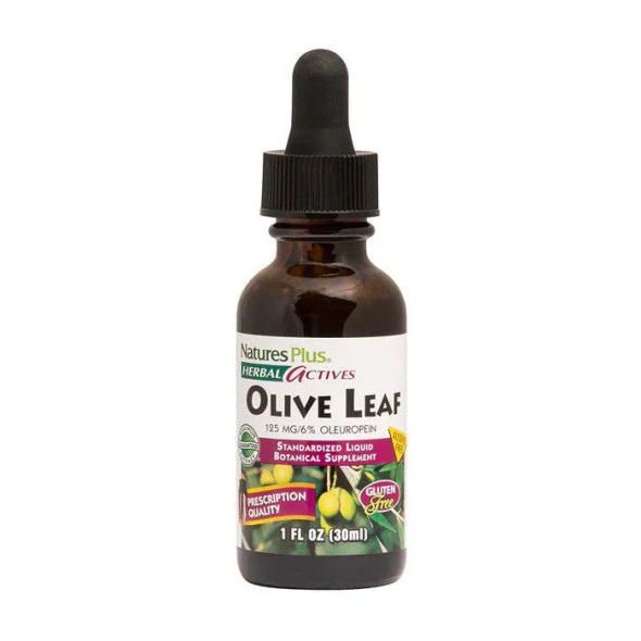 Natures Plus Herbal Actives Olive Leaf 125 mg 1 Oz