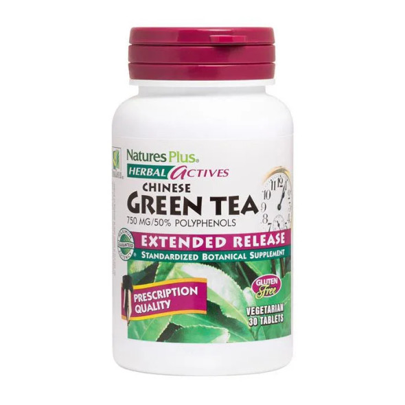 Natures Plus Herbal Actives Chinese Green Tea 30's