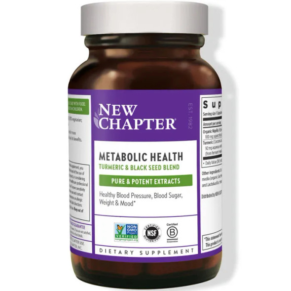 New Chapter Metabolic Health Black Seed 60 Veg Caps