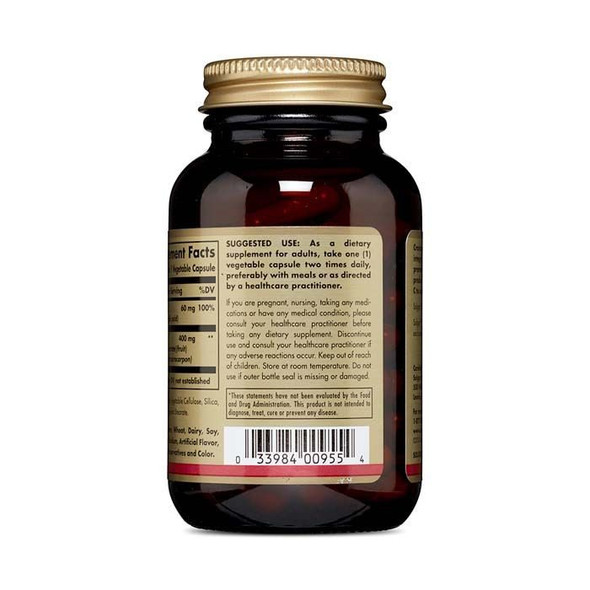 Solgar Cranberry With Vitamin C Vegetable capsules 60's