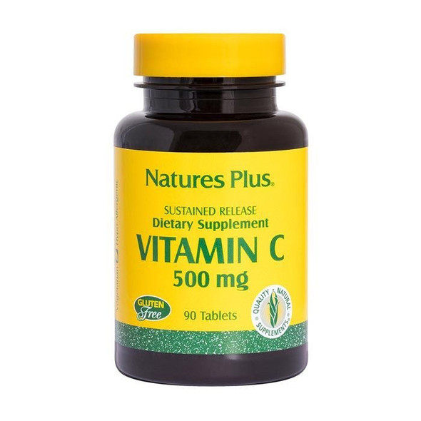 Natures Plus Vitamin C 500 Sustained Release With Rose Hips 90 Tablets