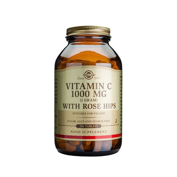 Solgar Vitamin C 1000mg With Rose Hips Tablet 250's