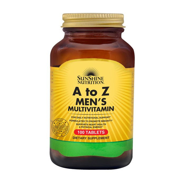 Sunshine Nutrition A To Z Men'S Multivitamin 100 Tablets