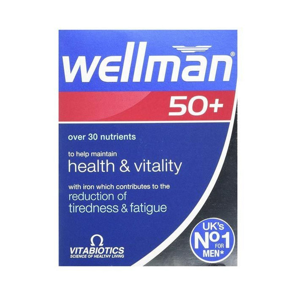 Vitabiotics Wellman 50 + Tablets 30'S