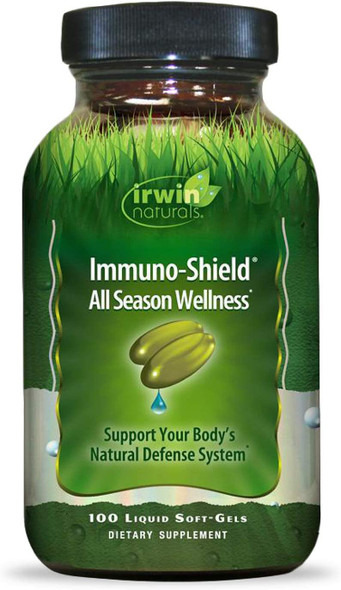 Irwin Naturals Immuno-Shield All Season Wellness For Body's Natural Defense System - 100 Liquid Softgels