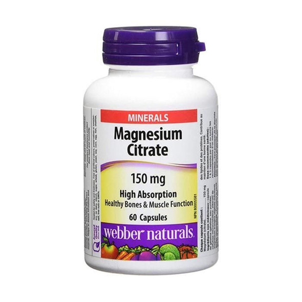 Webber Naturals Magnesium Citrate 150 mg 60's