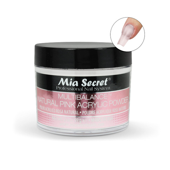 Mia Secret Natural Pink Acrylic Powder 2 Oz
