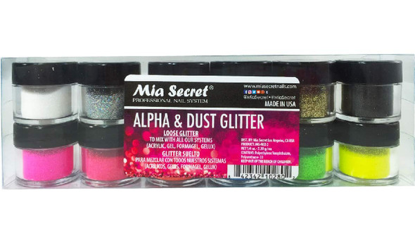 Mia Secret New Glitter Collection Acrylic Nail Powder Alpha  Dust Glitter