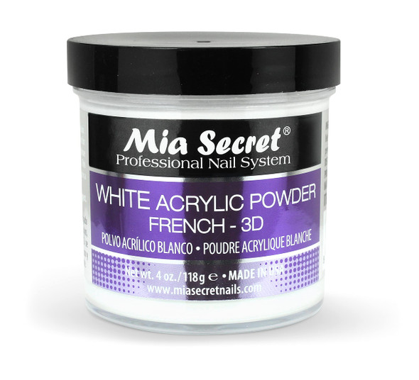 Mia Secret White Acrylic Powder 4oz