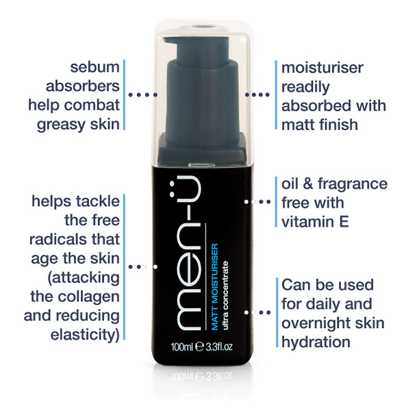 men MATT FACE MOISTURISER up to 120 applications UltraConcentrate Mens Moisturiser Use on the Face and Neck for Matt/Smooth  Firm Surface 1 count