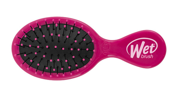 WetBrush Mini Detangler Ultrasoft Bristles Travel Perfect Brush Suitable for All Hairtypes Pink