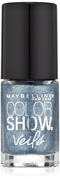 Maybelline New York Color Show Veils Nail Lacquer Top Coat Blue Glaze 0.23 Fluid Ounce