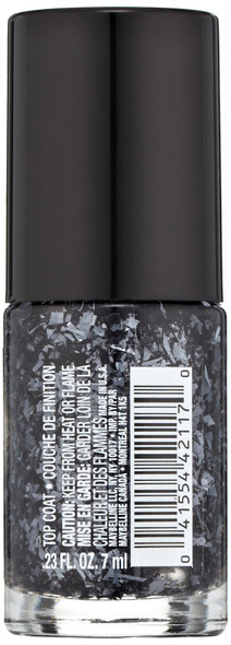 Maybelline New York Color Show Jewels Nail Lacquer Top Coat Gleaming Graphite 0.23 Fluid Ounce