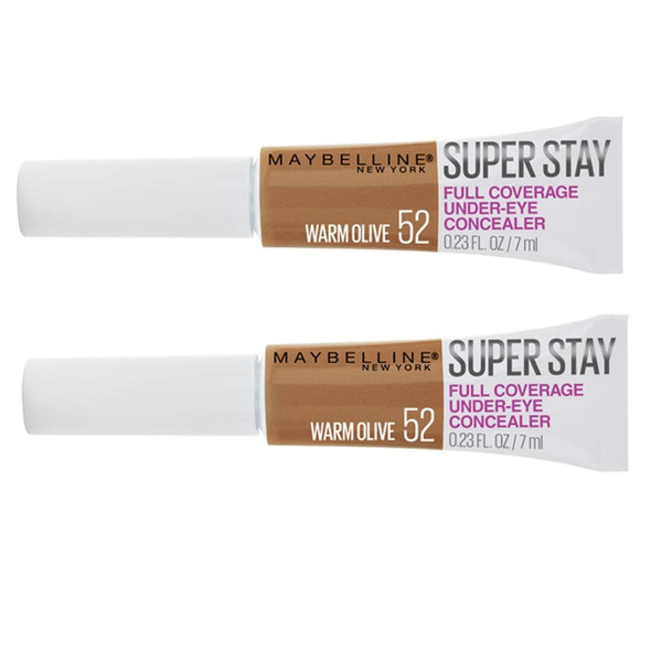 Pack of 2 Maybelline New York Super Stay Full Coverage UnderEye Concealer Warm Olive  52