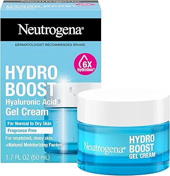 Neutrogena Hydro Boost Hyaluronic Acid Hydrating Water Gel Daily Face Moisturizer for Dry Skin 1.7 fl. oz