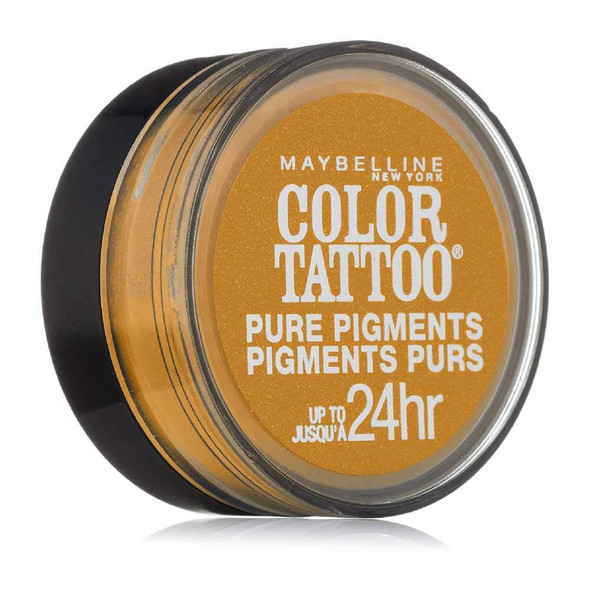 Maybelline New York Eye Studio Color Tattoo Pure Pigments Wild Gold 0.05 Ounce Pack of 2