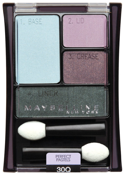 Maybelline New York Expert Wear Eyeshadow Quads 30q Seashore Frosts Perfect Pastels 0.17 Ounce