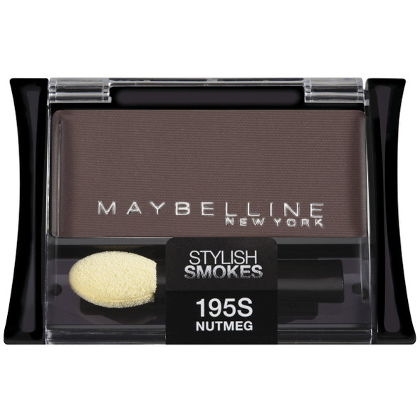 Maybelline New York Expert Wear Eyeshadow Singles Nutmeg 195s Stylish Smokes 0.09 Ounce
