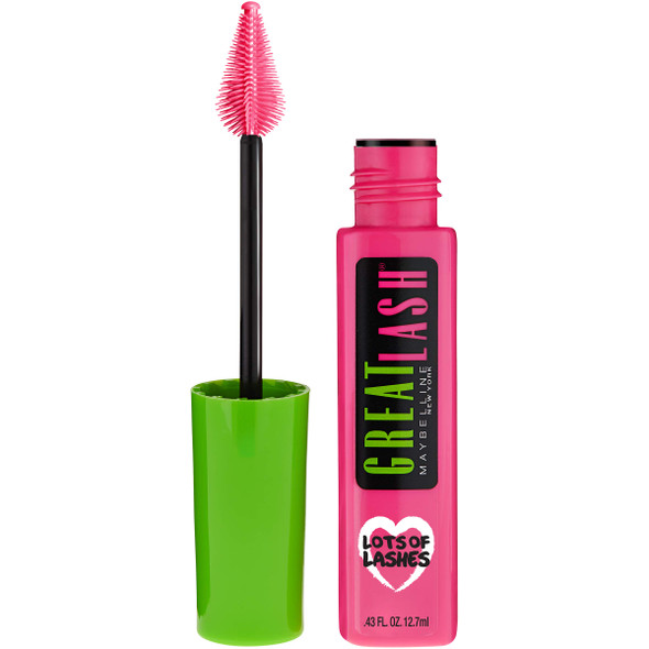 Maybelline Great Lash Lots of Lashes Washable Mascara Very Black 141 0.43 oz Pack of 4