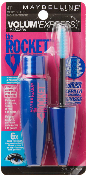 Maybelline New York Volum Express The Rocket Waterproof Mascara Very Black 0.3 fl. oz.