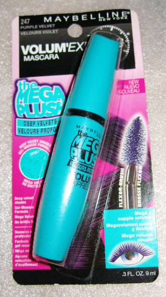 Maybelline New York Volume Express Mega Plush Washable Mascara Purple Velvet 247 2 pack