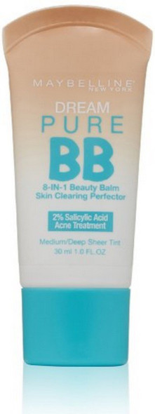 Maybelline New York Dream Pure BB Cream 8in1 Skin Clearing Perfector Medium/Deep 1 oz...