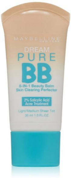  Maybelline Dream Fresh Skin Hydrating BB cream, 8-in-1 Skin  Perfecting Beauty Balm with Broad Spectrum SPF 30, Sheer Tint Coverage,  Oil-Free, Light/Medium, 1 Fl Oz : Beauty & Personal Care