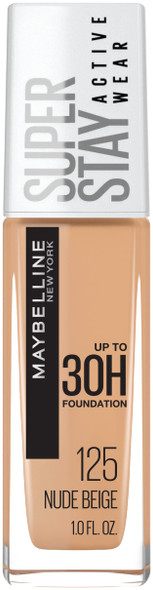 Maybelline New York Super Stay Full Coverage Liquid Foundation Makeup Nude Beige 1 fl. oz. Packaging May Vary